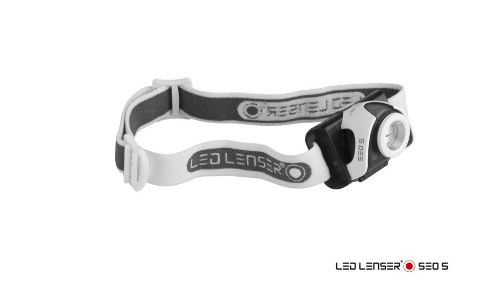 LED LENSER SEO5 180Lumens Swivel Headlamp, GRAY 880127