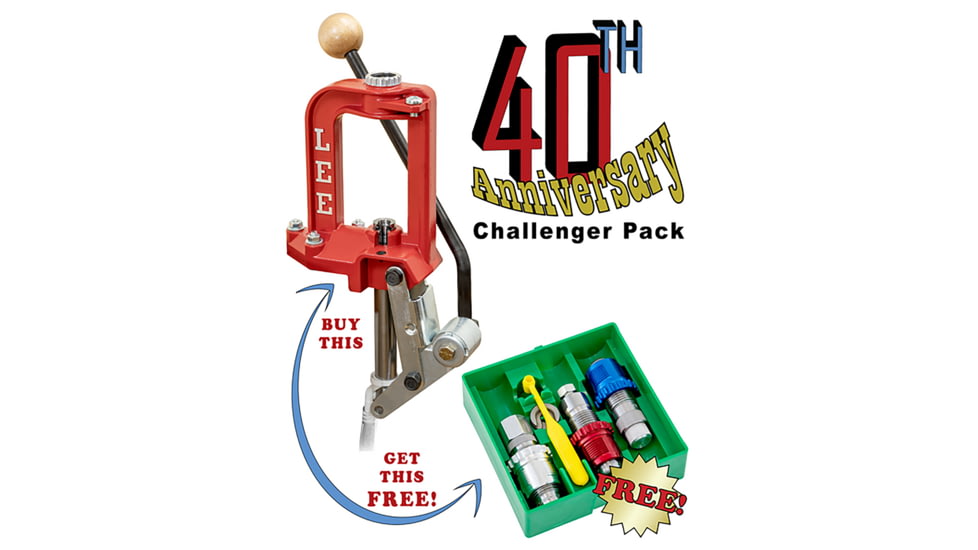 Lee 40th Anniversary Challenger III Reloading Press, .38 Special/.357 Magnum, 92130