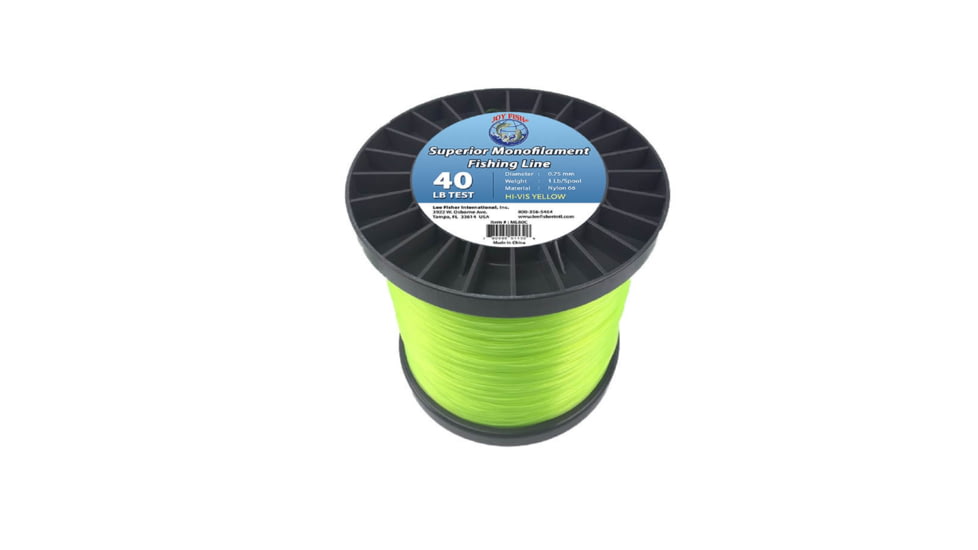 Lee Fisher International Joy Fish 5 Lb Spool Monofilament Fishing Line-40Lb Hi-Vis 5001237