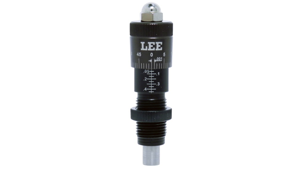 Lee Precision Micrometer Factory Crimp Adapter Black/Clear 9mm Pistol Firearm, 92128