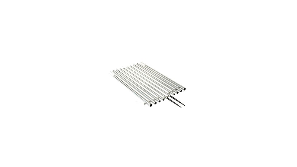 Lee's Tackle Bright Silver Outrigger Poles for 1 3/4in Bases 18.5', AP3718 -1 3/4