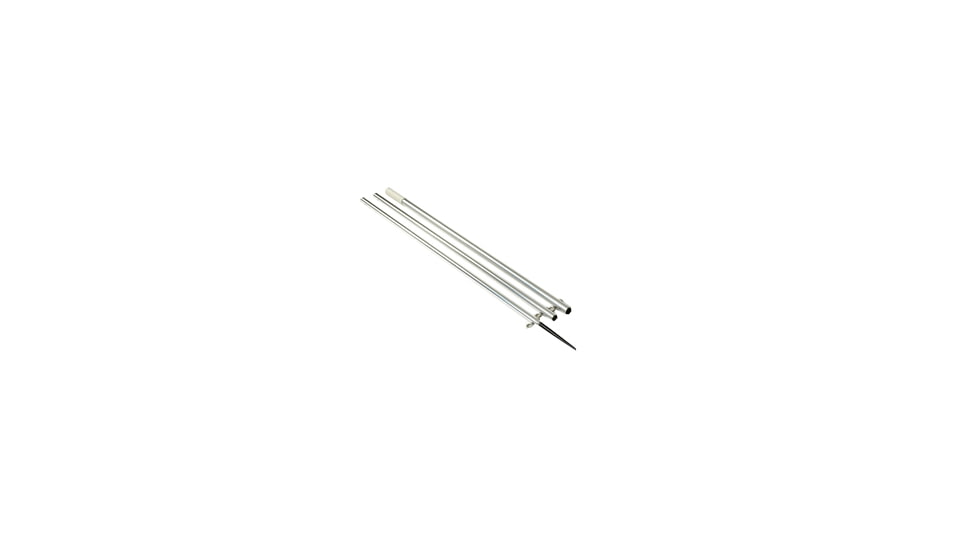 Lee's Tackle Bright Silver Pole w/ Black Spike Step Tube 1 3/8in 16', MX8716CR