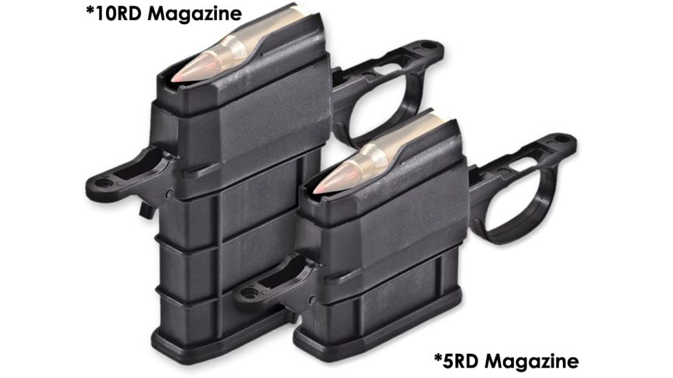 Howa Remington 700 BDL Short Action Floor Plate &amp; Detachable Magazine Kit, .308 Win/7mm-08 Rem/.243 Win, 5 Round, Black, 1 Pack, Polymer, ATIK5R308REM-5RD