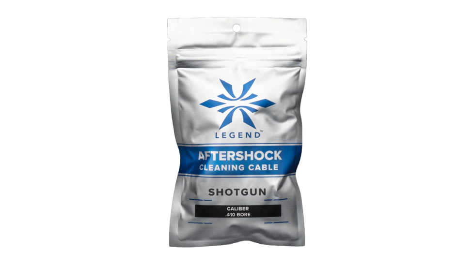 Legend Outdoor Gear Aftershock Cleaning Cable, Fits 410 Bore Shotguns, Black and White, AS-CC-410