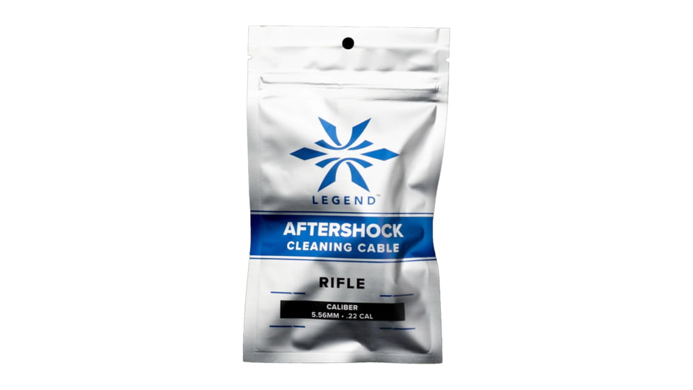 Legend Outdoor Gear Aftershock Cleaning Cable, Fits 556/22 Caliber Rifles, Green and Black, AS-CC-556