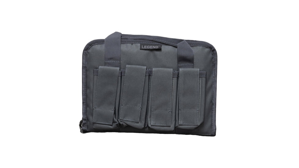 Legend Outdoor Gear Pegasus Tactical Pistol Case, 12.5in Long, Gray, PEG100-SG