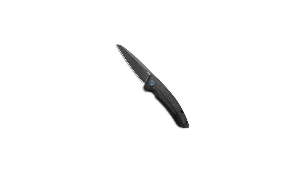 Legion Steel The Asgeir Folding Knife, 3.50in, CPM 20CV, Sheepsfoot Blade, Titanium, Black Handle, Black/Black Gray, 7.87 inch, BHQ-209769