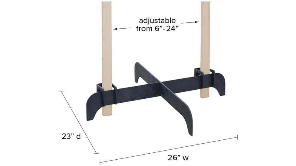 Legion Targets Legion Cross Target Stand, Black, LG-CROSS