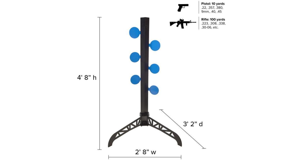 Legion Targets Legion Dueling Tree and C Zone Silhouette Kit, Blue/Black, LG-DT-S