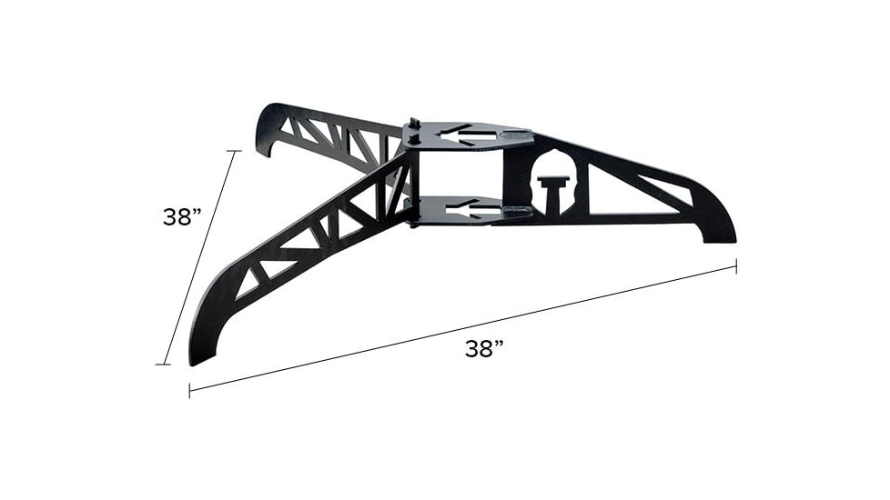 Legion Targets Legion Target Base 1/4in AR500, Black, ARB-587