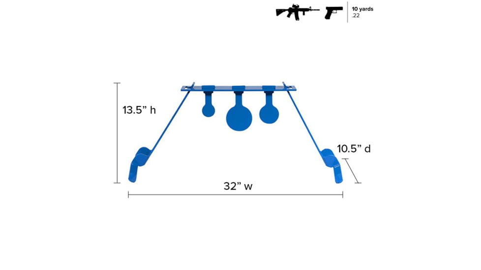 Legion Targets Legion Ultimate Rimfire Kit, Blue/Black, RM-1000