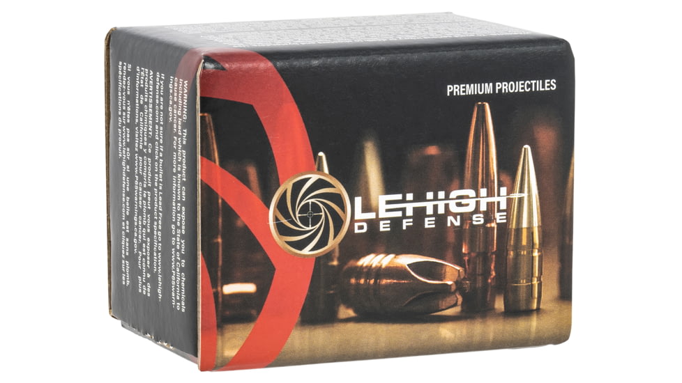 Lehigh Defense .224 Caliber 55 Grain Controlled Chaos Centerfire Rifle Bullets, 50 Rounds, 05224055CuSP