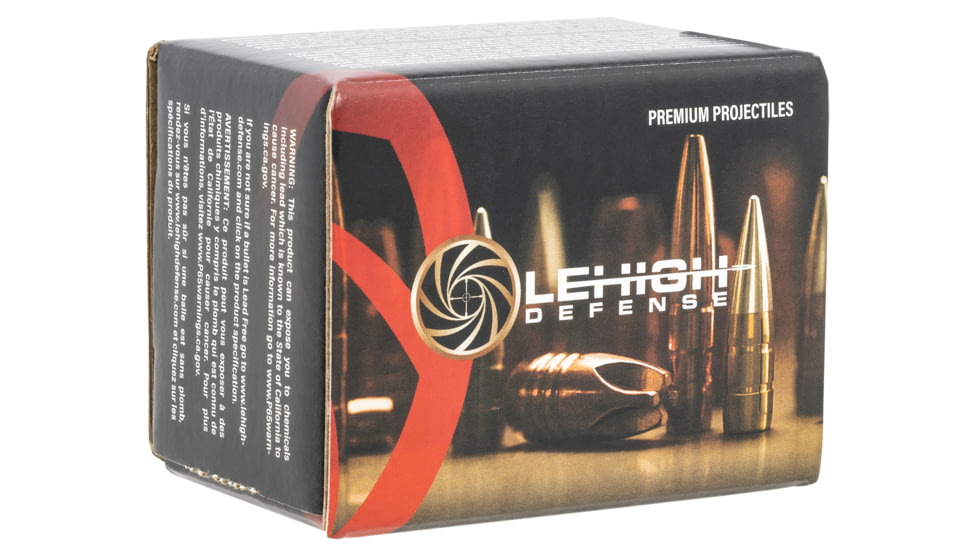 Lehigh Defense .243 Caliber 85 Grain Controlled Chaos Centerfire Rifle Bullets, 50 Rounds, 05243085CuSP