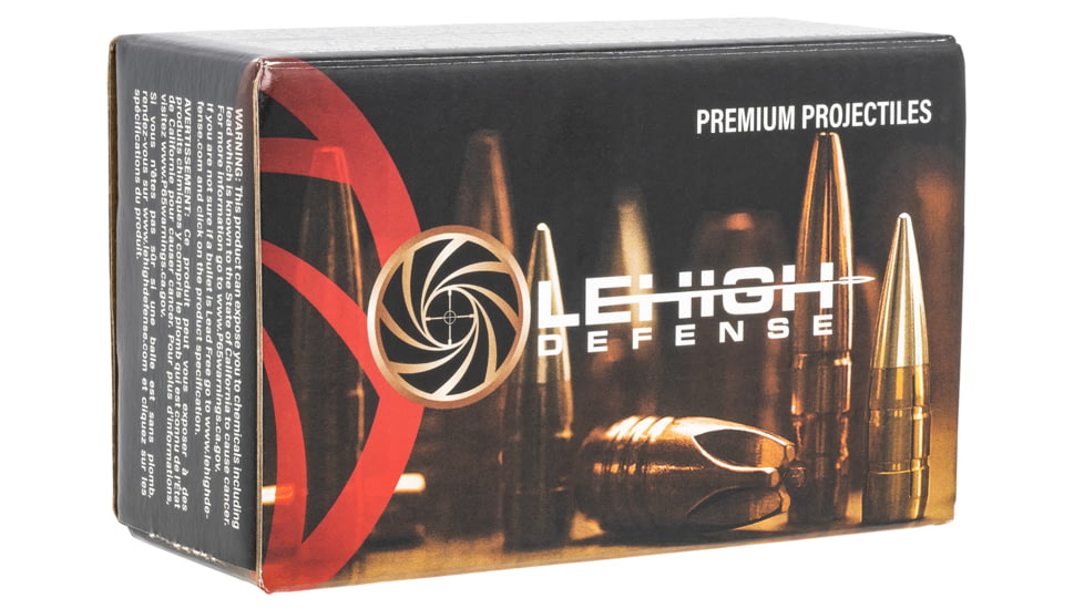 Lehigh Defense Xtreme Defense .451 Caliber 135 Grain Fluid Transfer Monolithic (FTM) Centerfire Pistol Bullets, 100 Rounds, 09451135SPFC