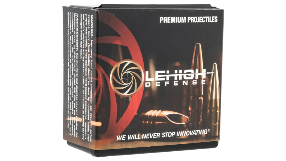Lehigh Defense Xtreme Defense .451 Caliber 190 Grain Fluid Transfer Monolithic (FTM) Centerfire Pistol Bullets, 50 Rounds, 09451190LP