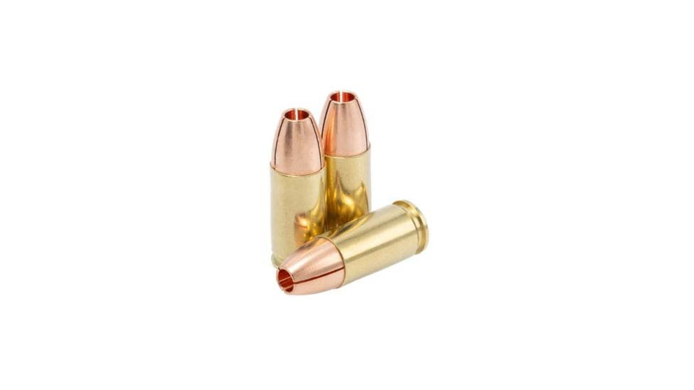 Lehigh Defense 9mm 115 Grain Maximum Expansion Brass Pistol Ammo, 20 Rounds, LA9-115-ME
