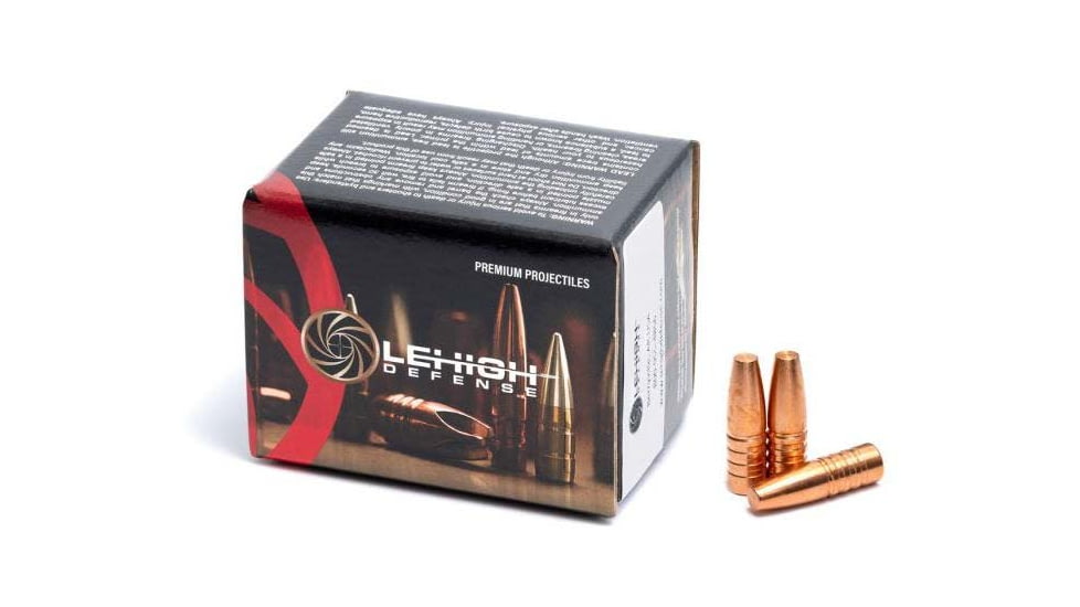 Lehigh Defense Pistol Bullets, 375 Caliber, 270 Grain, Wide Flat Nose, 50 Bullets, 04375270SP-375CAL