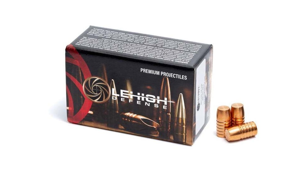 Lehigh Defense Pistol Bullets, 50 Caliber, 400 Grain, Wide Flat Nose, 50 Bullets, 04500400SP-50CAL