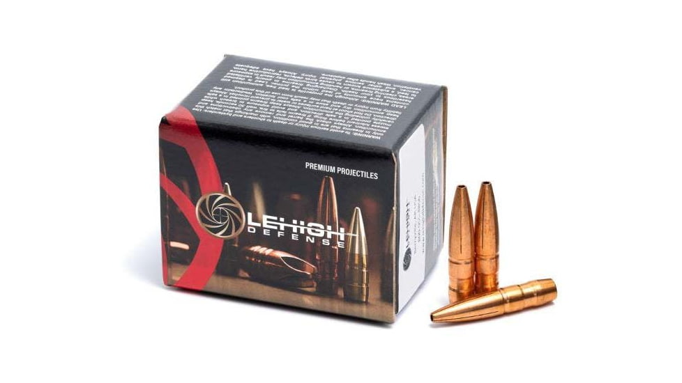 Lehigh Defense Rifle Bullets, .30 Caliber, 194 Grain, Maximum Expansion, 50 Bullets, 01308194LHP-30CAL