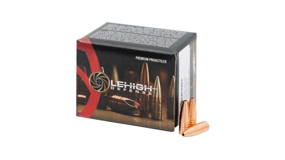 Lehigh Defense Rifle Bullets, .30 Caliber, 300 HAMR, 125 Grain, Maximum Expansion, 50 Bullets, 01308125SP15-30CAL