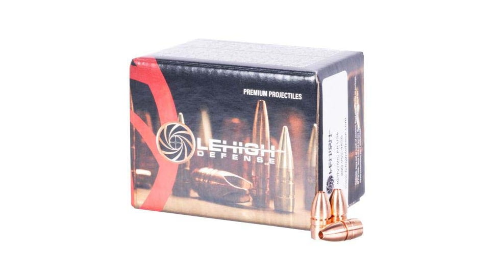 Lehigh Defense Rifle Bullets, .30 Caliber, 85 Grain, Controlled Chaos, 50 Bullets, 05308085CUSP-30CAL