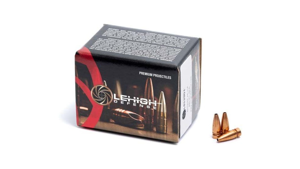 Lehigh Defense Rifle Bullets, .30 Caliber, 95 Grain, Controlled Chaos, 50 Bullets, 05308095CuSP-30CAL