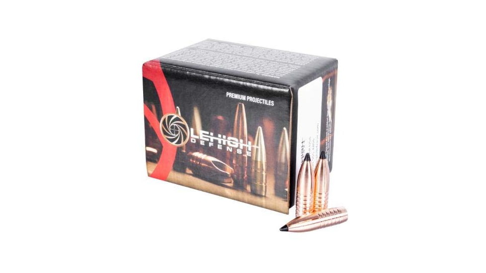 Lehigh Defense Rifle Bullets, .308 Caliber, 155 Grain, Tipped Xtreme Chaos, 50 Bullets, 18308155TXC-308CAL
