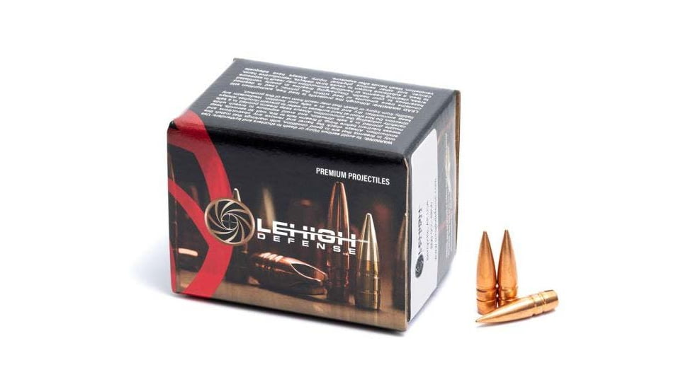 Lehigh Defense Rifle Bullets, .312 Caliber, 150 Grain, Match Solid, 50 Bullets, 04311150SP-312CAL
