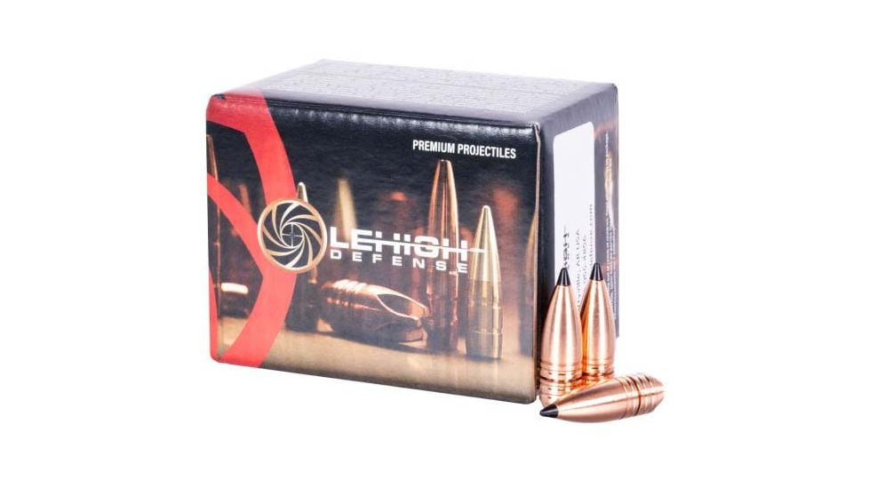 Lehigh Defense Rifle Bullets, .358 Caliber, 180 Grain, Tipped Controlled Chaos, 50 Bullets, 19358180TCC-358CAL