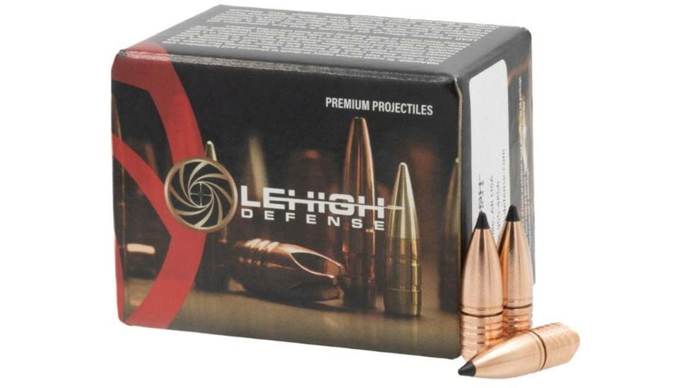 Lehigh Defense Rifle Bullets, .358 Caliber, 200 Grain, Tipped Controlled Chaos, 50 Bullets, 19358200TCC-358CAL