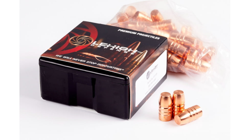 Lehigh Defense Wide Flat Nose .452 Caliber 300 Grain Centerfire Pistol Bullets, 50 Rounds, 04452300SP