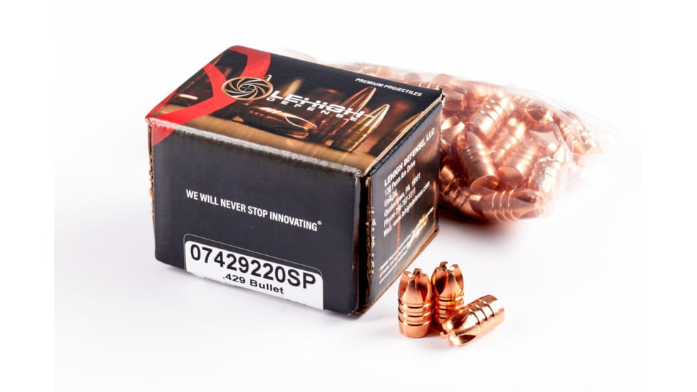 Lehigh Defense Xtreme Penetrator .429 Caliber 220 Grain Fluid Transfer Monolithic Centerfire Pistol Bullets, 50 Rounds, 07429220SP