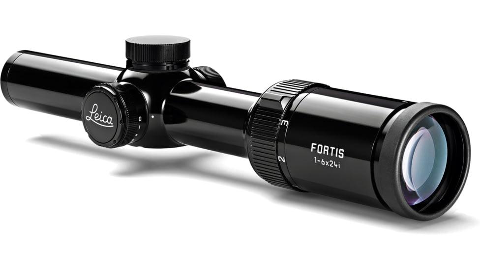 Leica 1-6x24i Fortis Glossy Riflescope, 30 mm Tube, Second Focal Plane, L-4a, Black, 50049