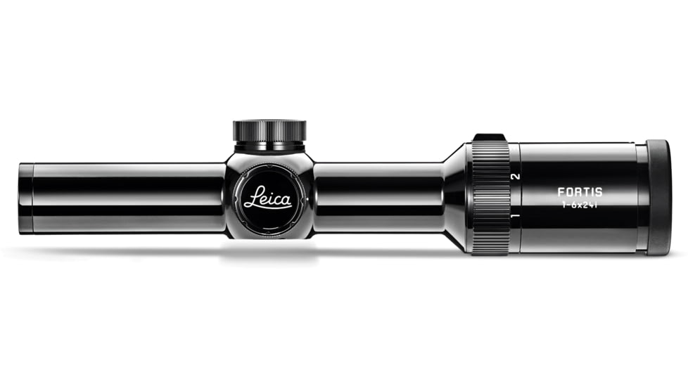 Leica 1-6x24i Fortis Glossy Riflescope, 30 mm Tube, Second Focal Plane, L-4a, Black, 50049