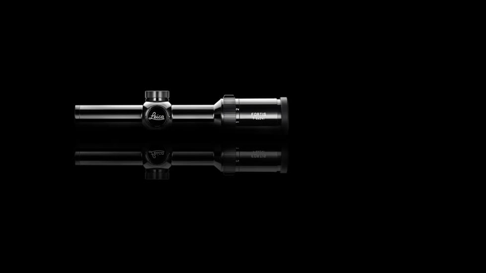 Leica 1-6x24i Fortis Glossy Riflescope, 30 mm Tube, Second Focal Plane, L-4a, Black, 50049