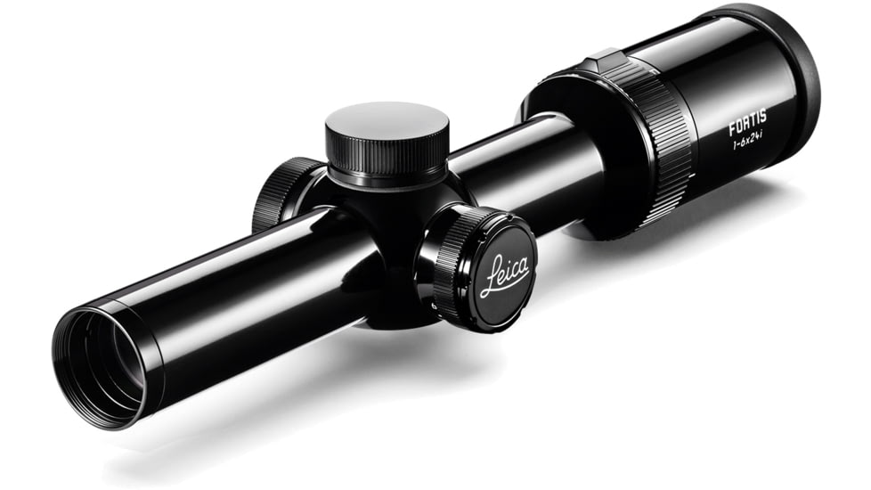 Leica 1-6x24i Fortis Glossy Riflescope, 30 mm Tube, Second Focal Plane, L-4a, Black, 50049