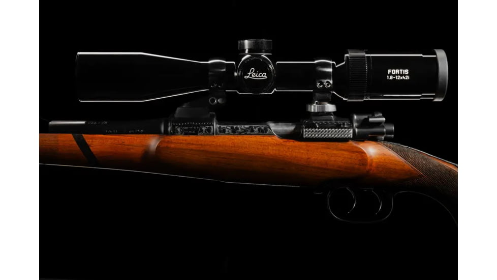 Leica 1.8-12x42i Fortis Glossy Riflescope, 30mm Tube, Second Focal Plane, L-4a, Black, 50058