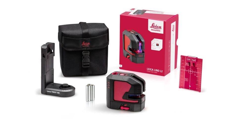 Leica Geosystems Leica Lino L2 Cross Line Laser Starter Kit, Black 848435