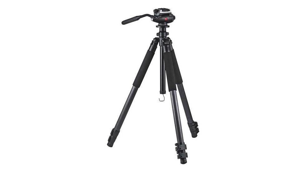 Leica Trica 3-Section Carbon Fiber Tripod w/ DH1 Fluid Head 42223
