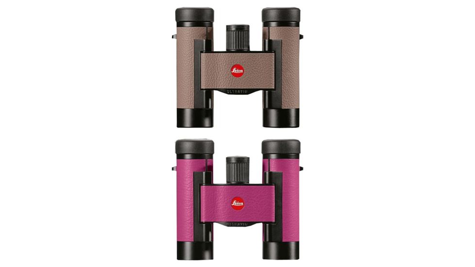Leica Ultravid Colorline 8 x 20 Binculars, Aztec Beige, Cherry Pink