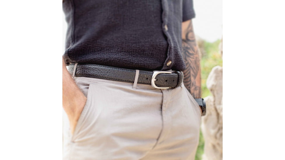 Lejon Pinnacle Leather Belt - Mens, Black, 36, VB-111-36