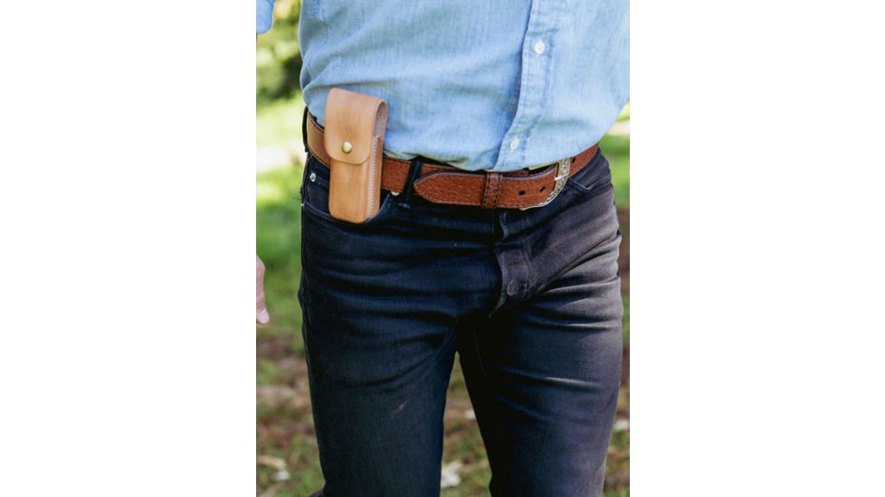 Lejon The Daily Leather Knife Sheath, Ambidextrous, Tan, VA-766