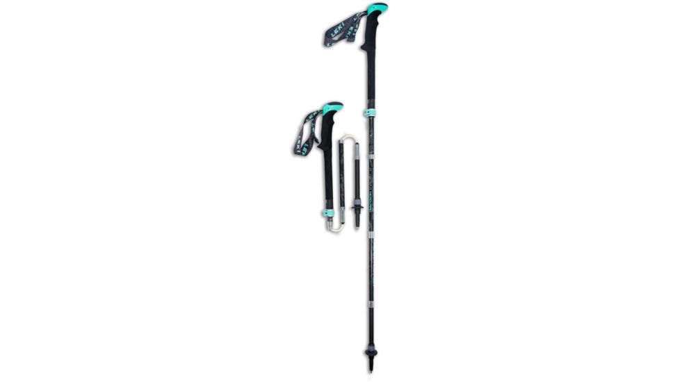 Leki Micro Vario Carbon Lady DSS-Black/Blue-100-120 cm