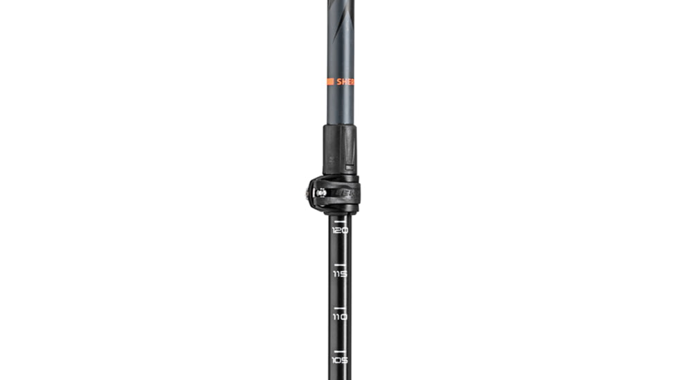 Leki Sherpa Lite Ski Poles, 100 - 135cm, Neon Orange/Black/Denimblue, 65221351