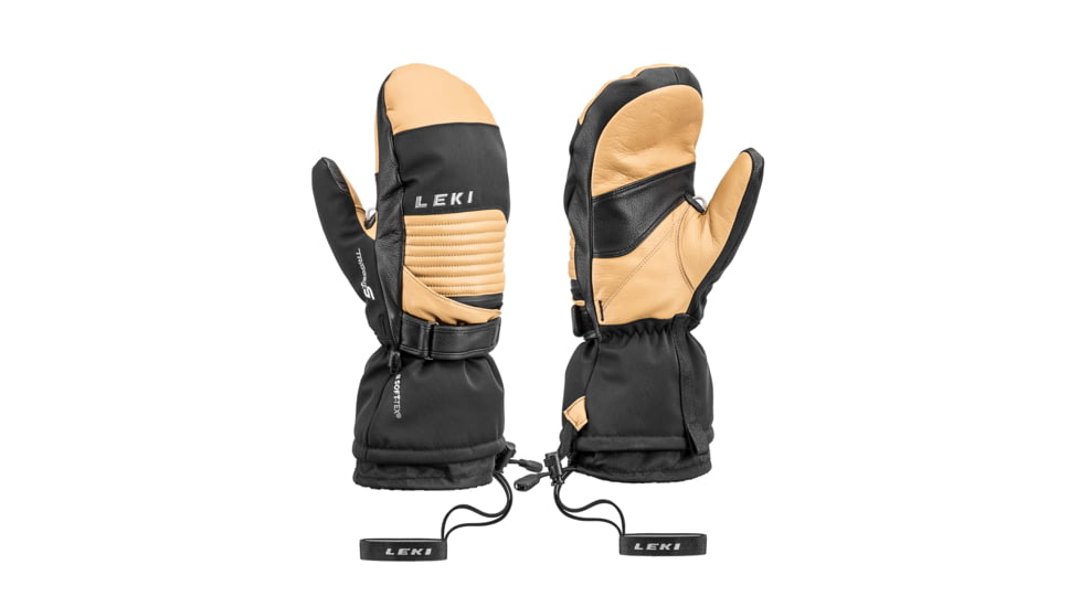 Leki Xplore S Mitt Gloves - Men's, Tan/Black, Extra Large, 643840602100