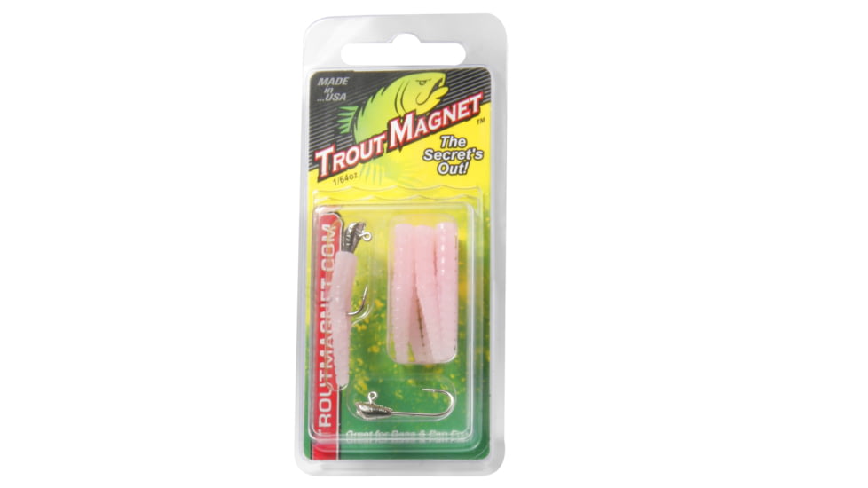 Leland Trout Magnet 9pc. Pack, 7 Bodies and 2-1/64 oz Size 8 Jigheads, Bubblegum, 87671