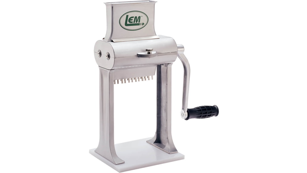 LEM Products 2 in 1 Manual Aluminum Jerky Slicer and Tenderizer, Aluminum, 1432
