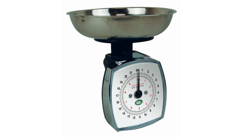 LEM Products 22lb Scale, Chrome Scale, Stainless Bowl, 1392