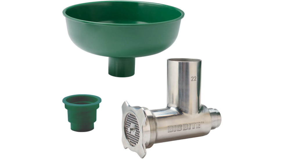 LEM Products Big Bite Dual Grind Attachment for #8/12, Green/Stainless, 1472