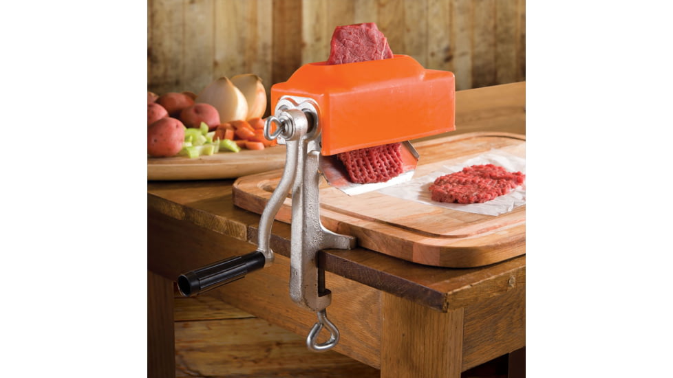 LEM Products Clamp On Meat Tenderizer, Orange/Cast Iron, 656